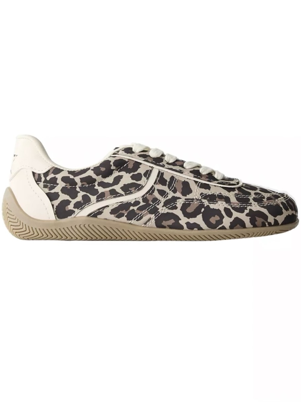 Zara Leopard-Print Kids Sneaker - Black, White, Tan